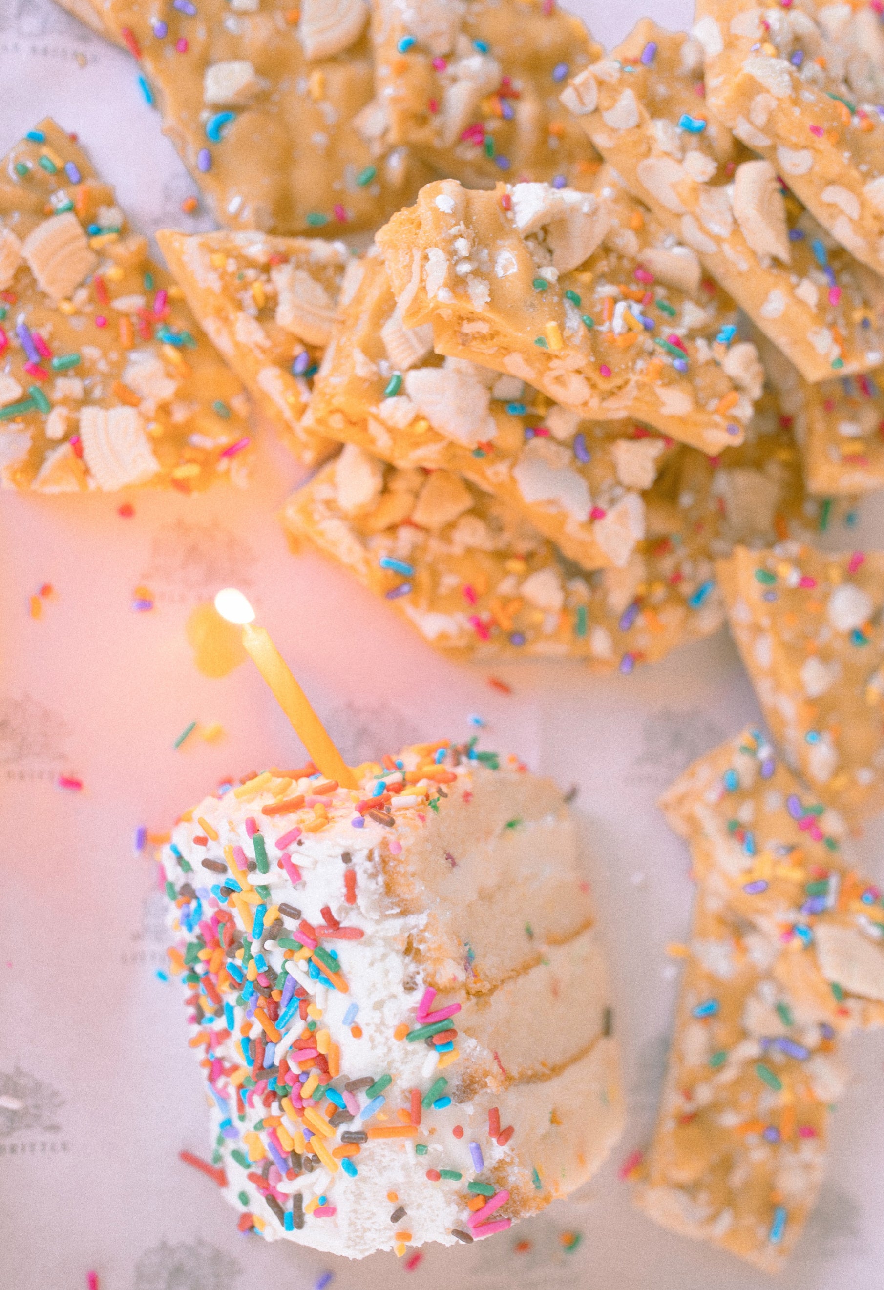 Birthday Box | Chocolate Cake Batter & Vanilla Cake Batter Peanut Brittle